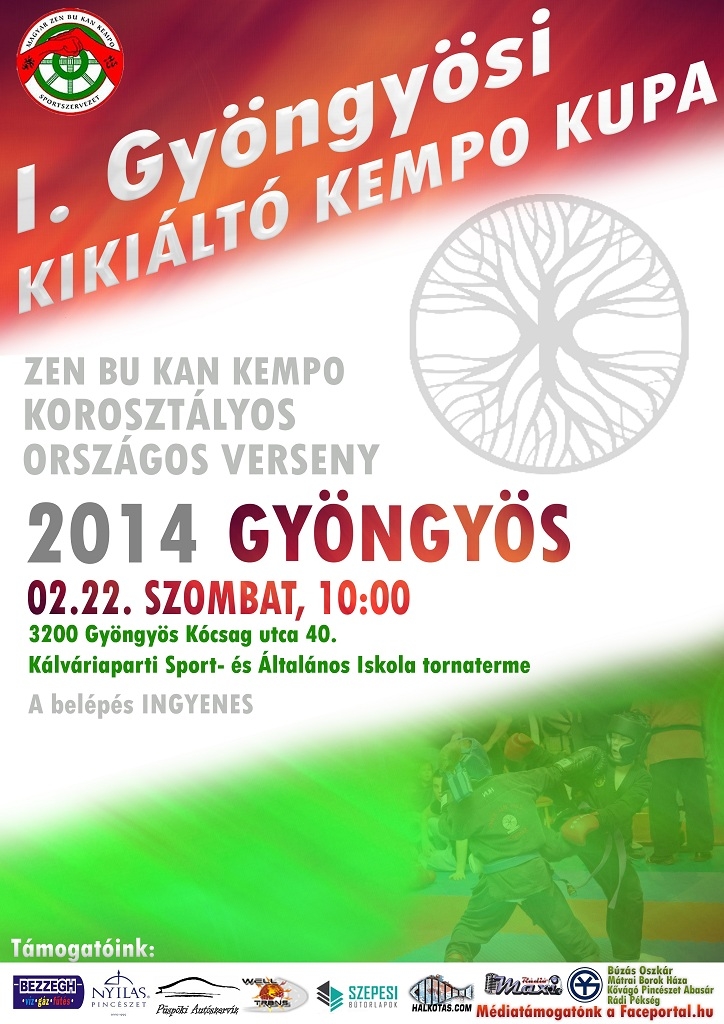 I. Gyöngyösi Kikiáltó Kempo Kupa - 2014.02.22. 1 Plakát